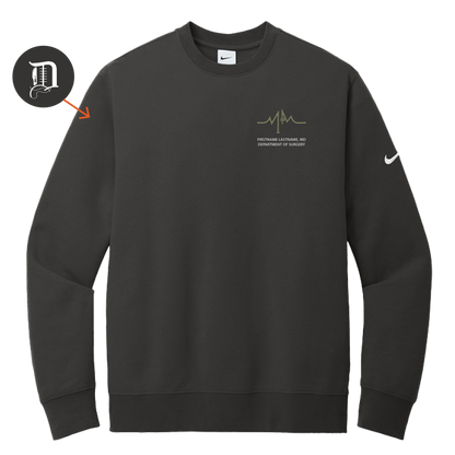 Nike Club Fleece Sleeve Swoosh Crew