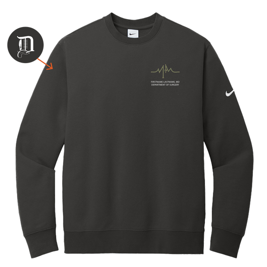 Nike Club Fleece Sleeve Swoosh Crew